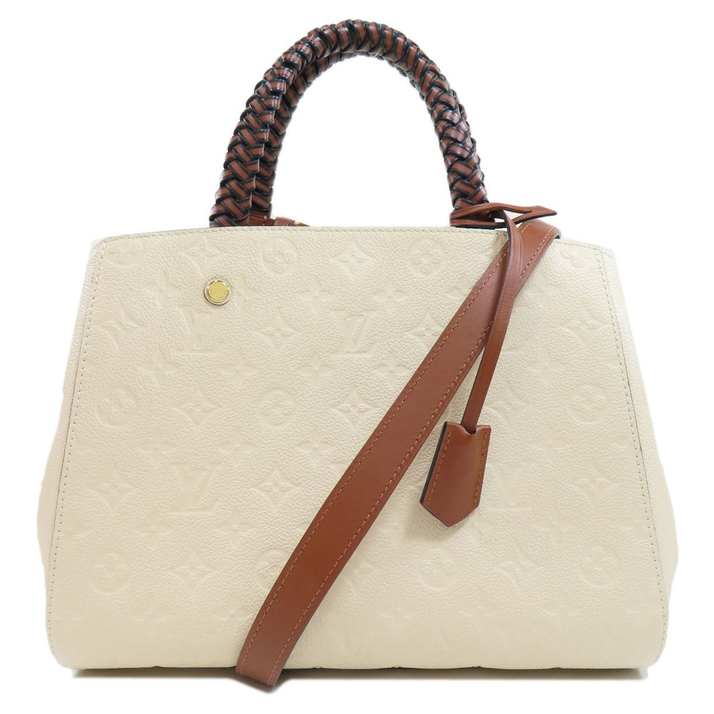 Louis Vuitton Montaigne MM Handbag Empreinte braided handle